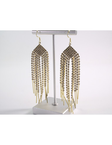 Kolczyki ELEGANCKIE DŁUGIE Z CYRKONIAMI LOLITA...