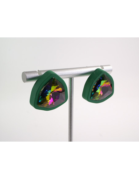 Kolczyki ELEGANCKIE KRYSZTAŁY LOLITA AKCESORIA srebrny sztyft 925