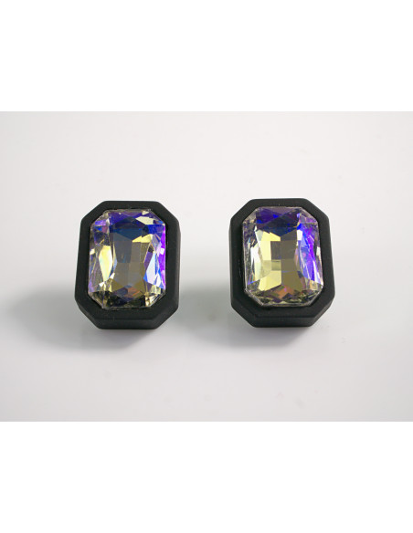 Kolczyki ELEGANCKIE KRYSZTAŁY LOLITA AKCESORIA srebrny sztyft 925