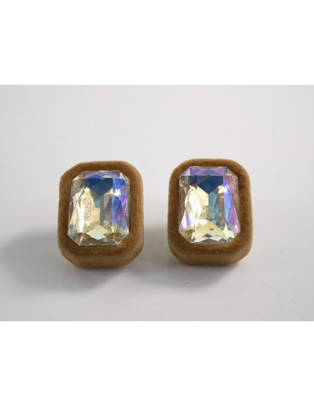 Kolczyki ELEGANCKIE KRYSZTAŁY LOLITA AKCESORIA srebrny sztyft 925