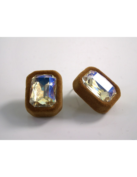 Kolczyki ELEGANCKIE KRYSZTAŁY LOLITA AKCESORIA srebrny sztyft 925