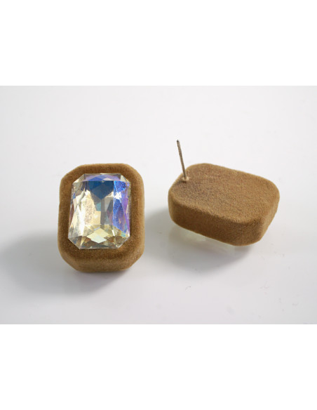 Kolczyki ELEGANCKIE KRYSZTAŁY LOLITA AKCESORIA srebrny sztyft 925