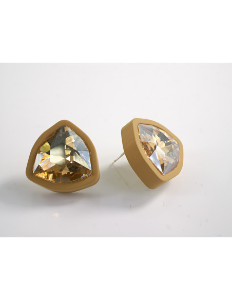 Kolczyki ELEGANCKIE KRYSZTAŁY LOLITA AKCESORIA srebrny sztyft 925