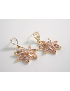 Kolczyki RÓZOWE KWIATY SZTYFT STAL CHIRURGICZNA LOLITA...