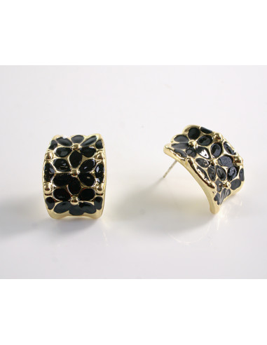 Kolczyki  KWIATY KWIATKI SREBRNY SZTYFT 925...