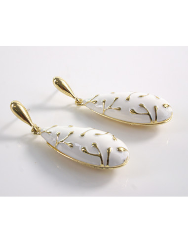 Kolczyki ŁEZKI DŁUGIE KROPLE  SREBRNY SZTYFT...