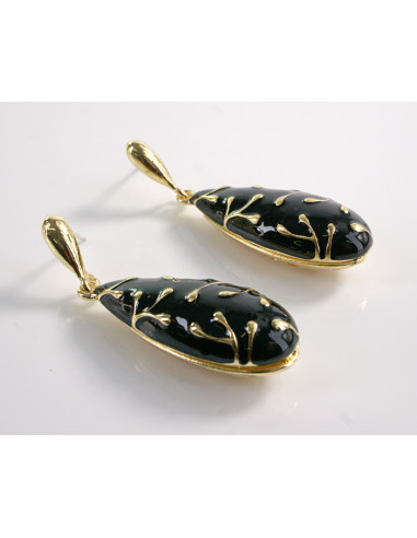 Kolczyki ŁEZKI DŁUGIE KROPLE  SREBRNY SZTYFT...