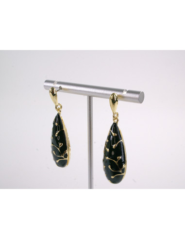 Kolczyki ŁEZKI DŁUGIE KROPLE  SREBRNY SZTYFT...