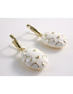 Kolczyki  DŁUGIE ELIPSY SREBRNY SZTYFT 925 LOLITA...