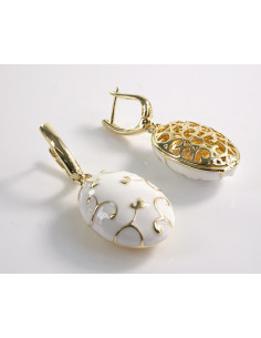 Kolczyki  DŁUGIE ELIPSY SREBRNY SZTYFT 925 LOLITA... 2