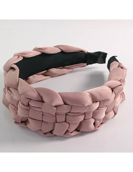 Opaska do włosów PLECIONA WARKOCZ RÓŻOWA Lolita Akcesoria
