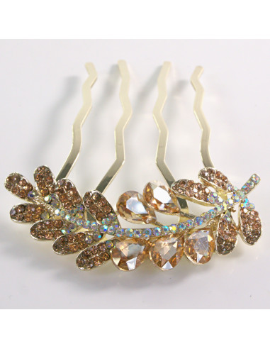 GRZEBIEŃ wsuwany do włosów wtykowy ozdobny KŁOS...