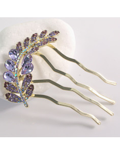 GRZEBIEŃ wsuwany do włosów wtykowy ozdobny KŁOS Lolita... 2