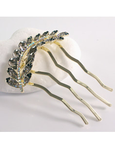 GRZEBIEŃ wsuwany do włosów wtykowy ozdobny KŁOS Lolita... 2