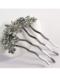 GRZEBIEŃ wsuwany do włosów wtykowy ozdobny KWIATY Lolita...