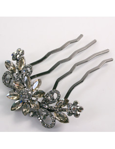 GRZEBIEŃ wsuwany do włosów wtykowy ozdobny KWIATY Lolita... 2