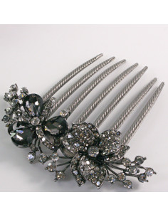 GRZEBIEŃ wsuwany do włosów wtykowy ozdobny KWIAT Lolita...