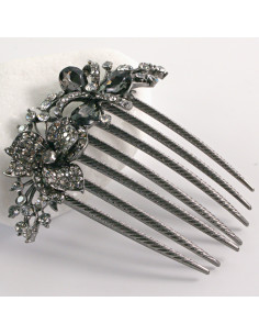 GRZEBIEŃ wsuwany do włosów wtykowy ozdobny KWIAT Lolita... 2