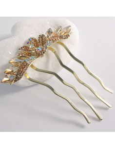 GRZEBIEŃ wsuwany do włosów wtykowy ozdobny PAW Lolita... 2