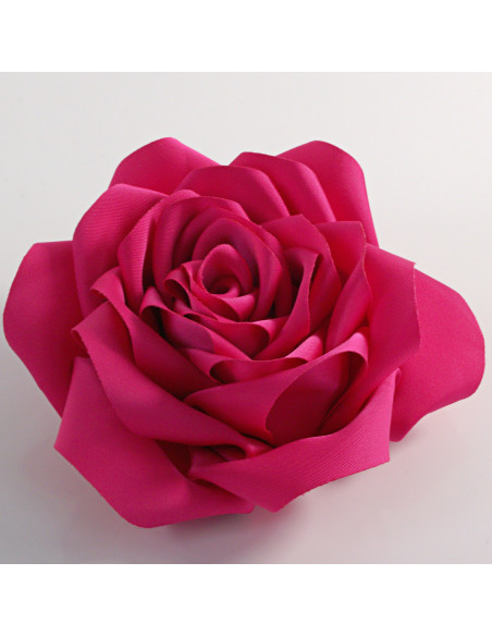 KWIAT Z MATERIAŁU BROSZKA PRZYPINKA LOLITA AKCESORIA RÓŻA 12 cm