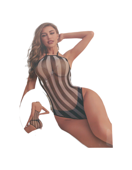 BIELIZNA EROTYCZNA BODY SEKSOWNA KOMPLET CZARNY Lolita Accessories