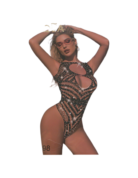 BIELIZNA EROTYCZNA BODY SEKSOWNA KOMPLET CZARNY Lolita Accessories