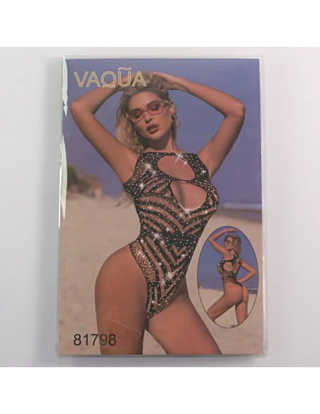 BIELIZNA EROTYCZNA BODY SEKSOWNA KOMPLET CZARNY Lolita Accessories