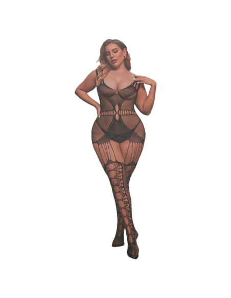 BIELIZNA EROTYCZNA BODY SEKSOWNA KOMPLET CZARNY Lolita Accessories