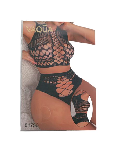 BIELIZNA EROTYCZNA BODY SEKSOWNA KOMPLET CZARNY Lolita Accessories