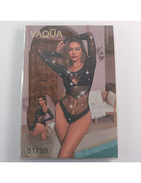 BIELIZNA EROTYCZNA BODY SEKSOWNA KOMPLET CZARNY Lolita Accessories