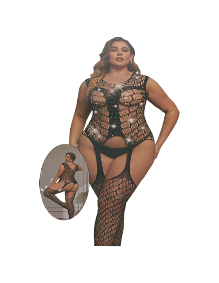 BIELIZNA EROTYCZNA BODY SEKSOWNA KOMPLET CZARNY Lolita Accessories