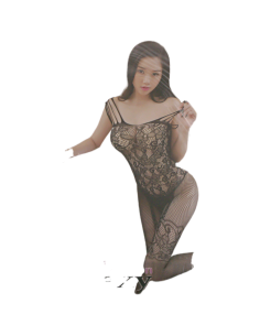 BIELIZNA EROTYCZNA BODY SEKSOWNA KOMPLET CZARNY Lolita...