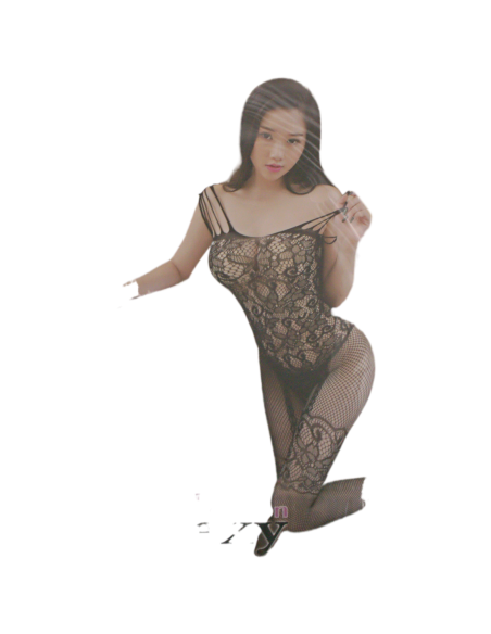 BIELIZNA EROTYCZNA BODY SEKSOWNA KOMPLET CZARNY Lolita Accessories