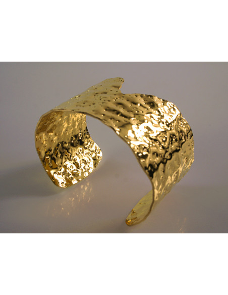 Bransoletka na rękę złota szeroka STAL CHIRURGICZNA Lolita Akcesoria