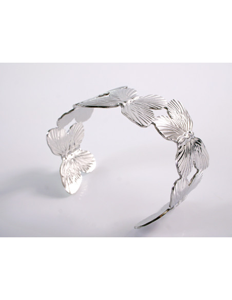 Bransoletka na rękę srebrna  motyle STAL CHIRURGICZNA Lolita Akcesoria