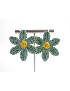 Kolczyki KWIATY BOHO KWIATKI  LOLITA AKCESORIA srebrny...