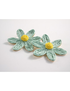 Kolczyki KWIATY BOHO KWIATKI  LOLITA AKCESORIA srebrny... 2