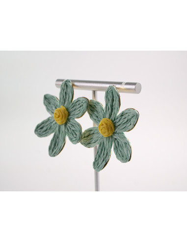 Kolczyki KWIATY BOHO KWIATKI  LOLITA AKCESORIA...