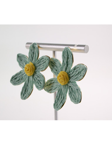 Kolczyki KWIATY BOHO KWIATKI  LOLITA AKCESORIA...