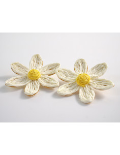 Kolczyki KWIATY BOHO KWIATKI  LOLITA AKCESORIA srebrny...