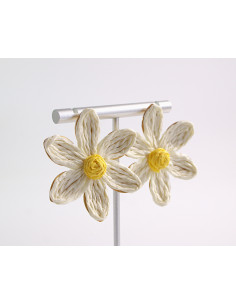 Kolczyki KWIATY BOHO KWIATKI  LOLITA AKCESORIA srebrny... 2