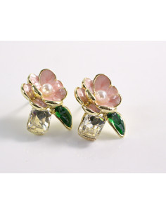 Kolczyki KWIATKI KWIATUSZKI   LOLITA AKCESORIA srebrny... 2