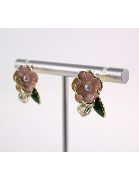 Kolczyki KWIATKI KWIATUSZKI   LOLITA AKCESORIA srebrny sztyft 925