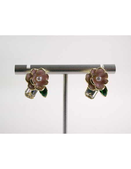 Kolczyki KWIATKI KWIATUSZKI   LOLITA AKCESORIA srebrny sztyft 925