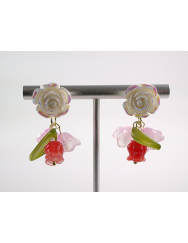 Kolczyki KWIATKI KWIATUSZKI LOLITA AKCESORIA...