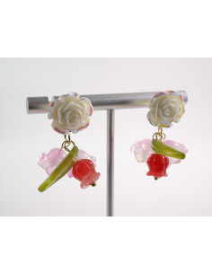 Kolczyki KWIATKI KWIATUSZKI LOLITA AKCESORIA srebrny... 2
