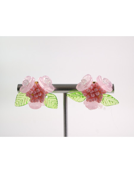 Kolczyki KWIATKI KWIATUSZKI LOLITA AKCESORIA srebrny sztyft 925