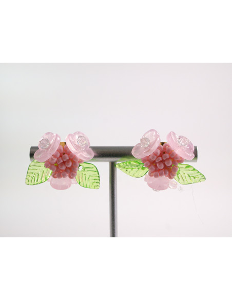 Kolczyki KWIATKI KWIATUSZKI LOLITA AKCESORIA srebrny sztyft 925