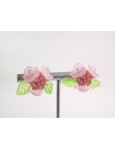 Kolczyki KWIATKI KWIATUSZKI LOLITA AKCESORIA srebrny sztyft 925