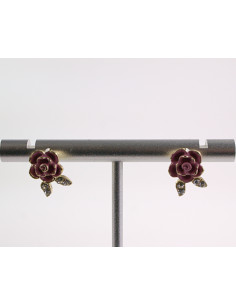 Kolczyki RÓŻE RÓŻYCZKI KWIATKI  LOLITA AKCESORIA srebrny... 2